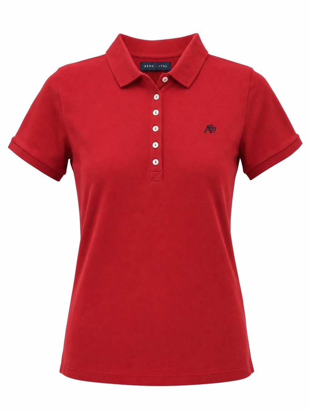 Y2K Aeropostale Women's Red Button-Down Polo sz XL Shirt
